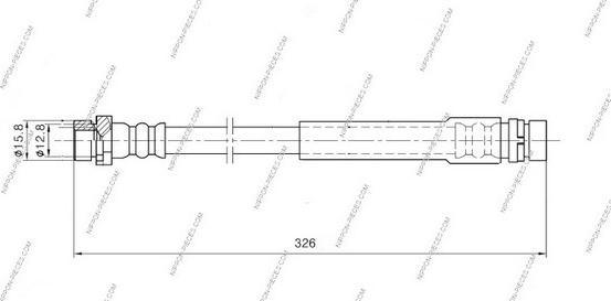 NPS M370A62 - Спирачен маркуч vvparts.bg