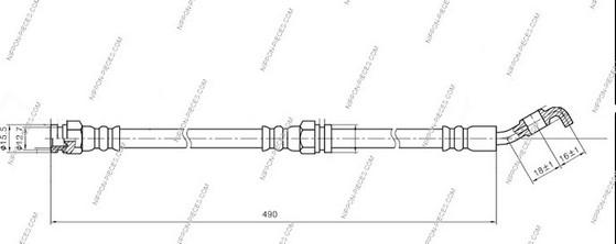 NPS M370A78 - Спирачен маркуч vvparts.bg