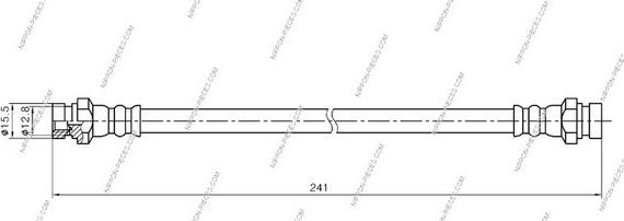 NPS M370I09 - Спирачен маркуч vvparts.bg