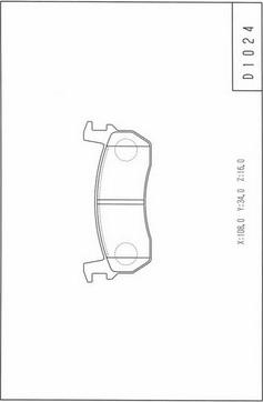 NPS N360N03 - Комплект спирачно феродо, дискови спирачки vvparts.bg