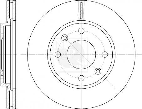 NPS P330A04 - Спирачен диск vvparts.bg