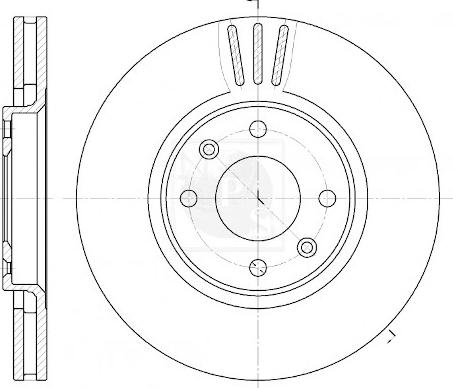 NPS P330A02 - Спирачен диск vvparts.bg