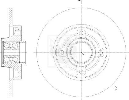 NPS P331A01 - Спирачен диск vvparts.bg