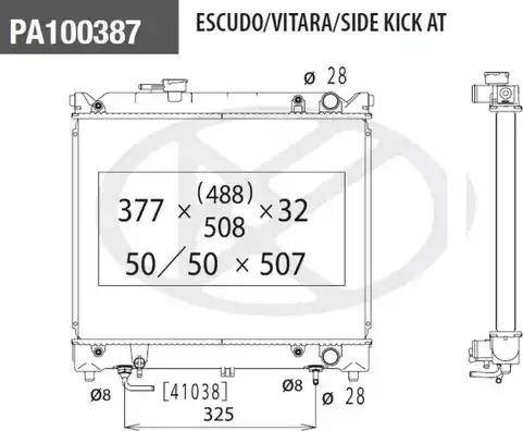 NPS S156I32 - Радиатор, охлаждане на двигателя vvparts.bg