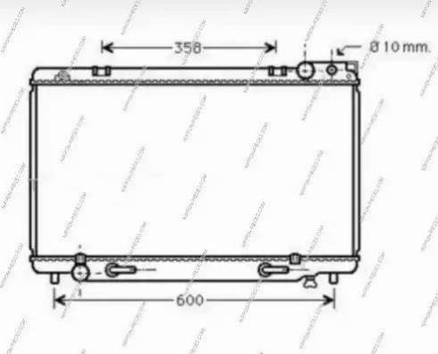 NPS T156A65 - Радиатор, охлаждане на двигателя vvparts.bg