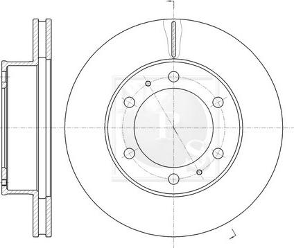 NPS T330A157 - Спирачен диск vvparts.bg