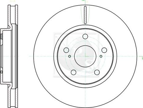 NPS T330A167 - Спирачен диск vvparts.bg