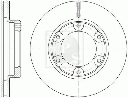 NPS T330A72 - Спирачен диск vvparts.bg