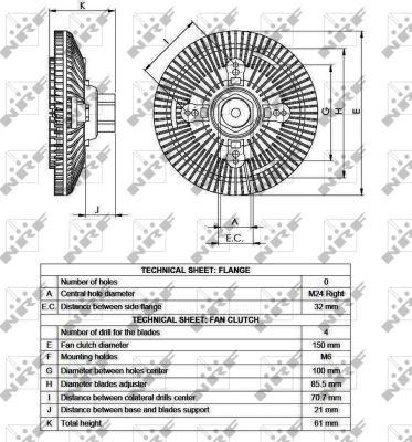 NRF 49551 - Съединител, вентилатор на радиатора vvparts.bg