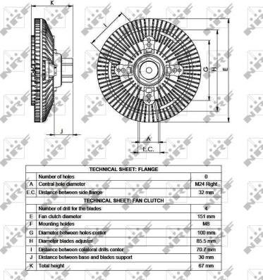 NRF 49518 - Съединител, вентилатор на радиатора vvparts.bg