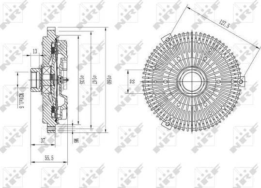 NRF 49631 - Съединител, вентилатор на радиатора vvparts.bg