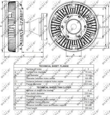 NRF 49103 - Съединител, вентилатор на радиатора vvparts.bg