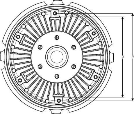NRF 49034 - Съединител, вентилатор на радиатора vvparts.bg