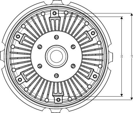 NRF 49552 - Съединител, вентилатор на радиатора vvparts.bg