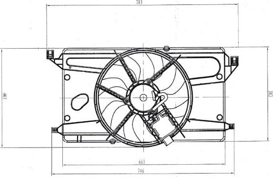 NRF 47879 - Вентилатор, охлаждане на двигателя vvparts.bg
