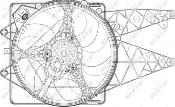 NRF 47203 - Вентилатор, охлаждане на двигателя vvparts.bg