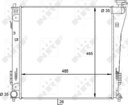 NRF 59086 - Радиатор, охлаждане на двигателя vvparts.bg