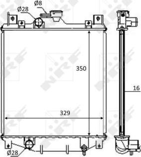 NRF 59083 - Радиатор, охлаждане на двигателя vvparts.bg