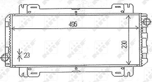 NRF 54613 - Радиатор, охлаждане на двигателя vvparts.bg