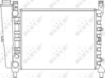 NRF 54680 - Радиатор, охлаждане на двигателя vvparts.bg