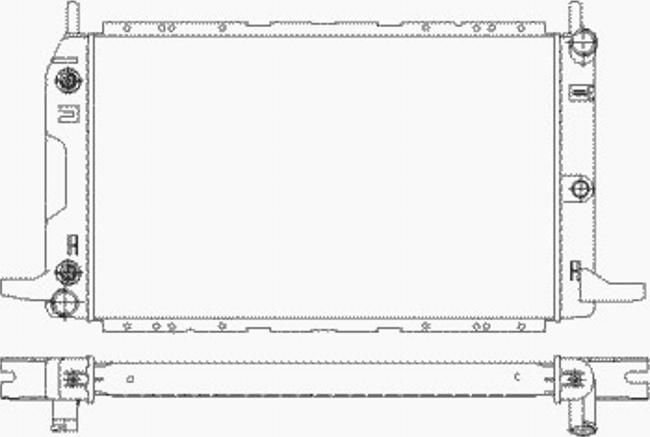 NRF 55431 - Радиатор, охлаждане на двигателя vvparts.bg