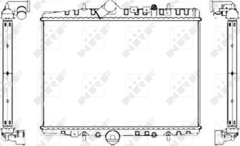 NRF 55346 - Радиатор, охлаждане на двигателя vvparts.bg