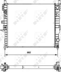 NRF 55335 - Радиатор, охлаждане на двигателя vvparts.bg