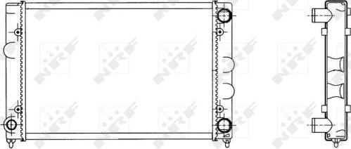 NRF 509505 - Радиатор, охлаждане на двигателя vvparts.bg