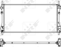 NRF 509697 - Радиатор, охлаждане на двигателя vvparts.bg