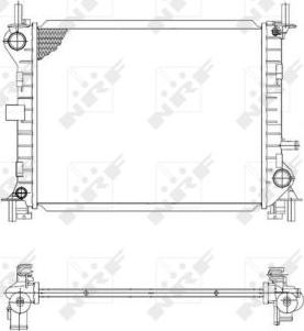 NRF 509614 - Радиатор, охлаждане на двигателя vvparts.bg