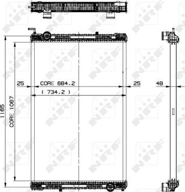 NRF 509885 - Радиатор, охлаждане на двигателя vvparts.bg