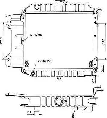 NRF 504067 - Радиатор, охлаждане на двигателя vvparts.bg