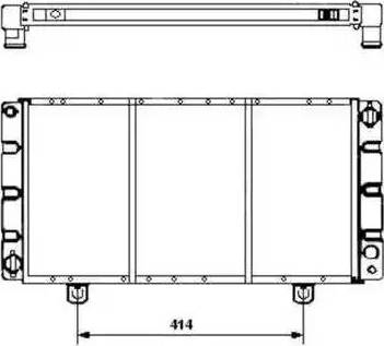 NRF 504120 - Радиатор, охлаждане на двигателя vvparts.bg