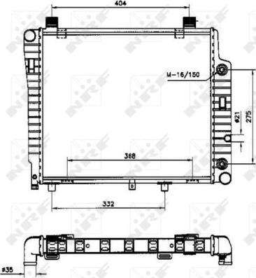 NRF 50534 - Радиатор, охлаждане на двигателя vvparts.bg