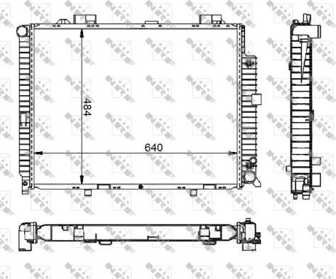 NRF 50579 - Радиатор, охлаждане на двигателя vvparts.bg