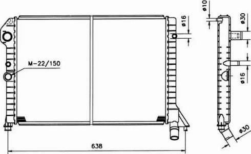 NRF 506990 - Радиатор, охлаждане на двигателя vvparts.bg