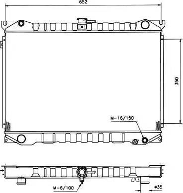 NRF 506840 - Радиатор, охлаждане на двигателя vvparts.bg