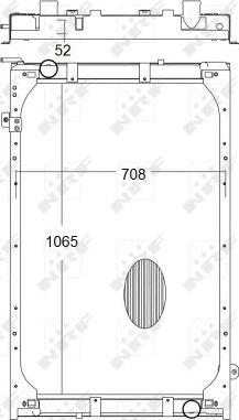 NRF 50193 - Радиатор, охлаждане на двигателя vvparts.bg