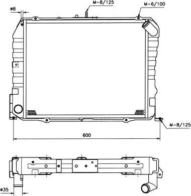 NRF 503962 - Радиатор, охлаждане на двигателя vvparts.bg