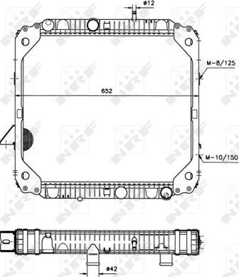 NRF 503474 - Радиатор, охлаждане на двигателя vvparts.bg