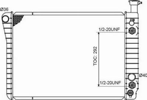 NRF 50358 - Радиатор, охлаждане на двигателя vvparts.bg