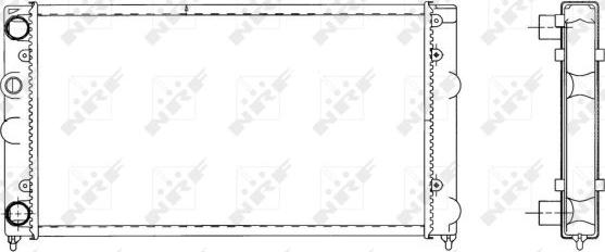 NRF 519501 - Радиатор, охлаждане на двигателя vvparts.bg