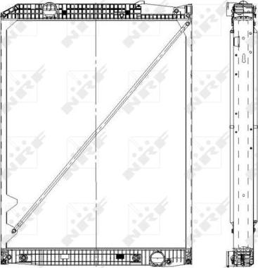 NRF 519578 - Радиатор, охлаждане на двигателя vvparts.bg