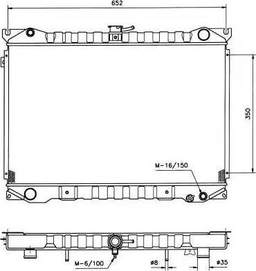 NRF 516840 - Радиатор, охлаждане на двигателя vvparts.bg