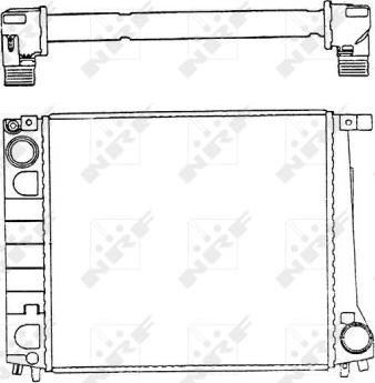 NRF 51349 - Радиатор, охлаждане на двигателя vvparts.bg