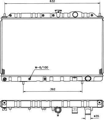 NRF 513485 - Радиатор, охлаждане на двигателя vvparts.bg