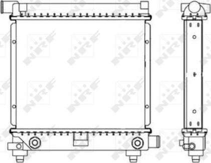 NRF 517662 - Радиатор, охлаждане на двигателя vvparts.bg