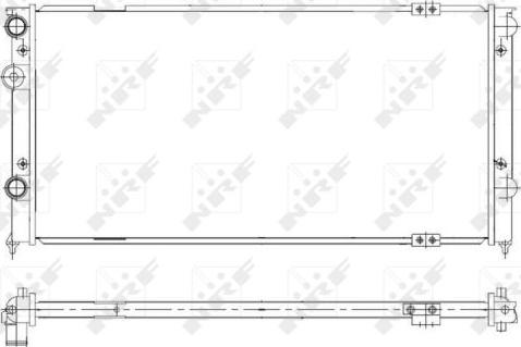 NRF 58929 - Радиатор, охлаждане на двигателя vvparts.bg