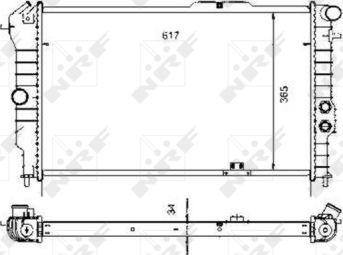 NRF 58972 - Радиатор, охлаждане на двигателя vvparts.bg