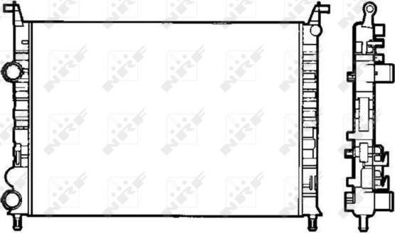 NRF 58195 - Радиатор, охлаждане на двигателя vvparts.bg